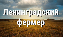Конкурсный отбор на получение гранта &quot;Ленинградский фермер&quot;.